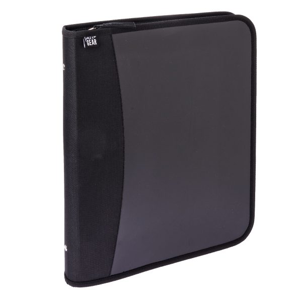 Pen + Gear Zipper Binder, Black, 1.5"