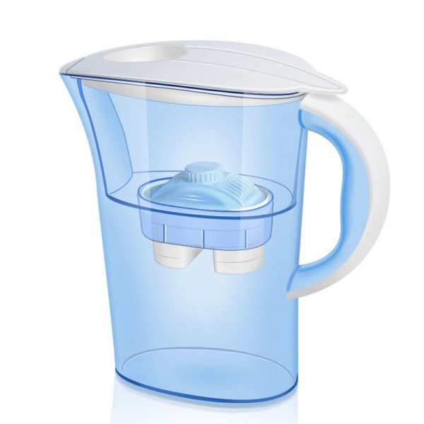 Candimill 2.5L Water Pitcher Filter Home Water Jug Activated Carbon Filter for Health Drink Remove Chlorine Deposits