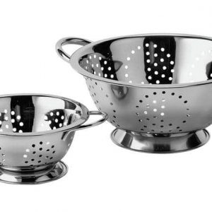 Argos Home Set of 2 Stainless Steel Colanders
