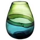 Habitat Cielo Blue And Green Tulip Glass Vase