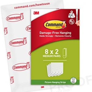 Command Medium Picture Hanging Strips White
