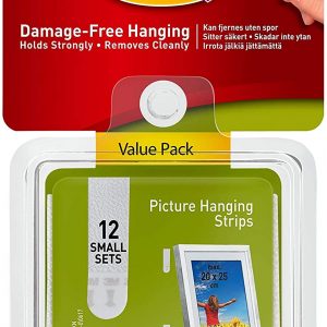 Command 17205-12PK Small Picture Hanging Strips Value Pack