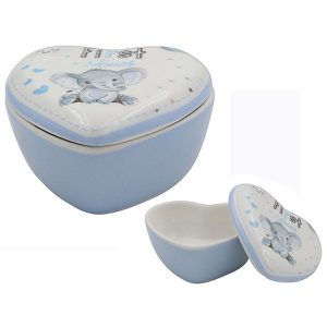 Bird and Ellie Baby Ceramic 1st Curl Trinket Box Gift – Boy