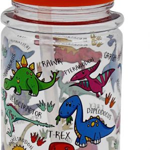 Lesser & Pavey Little Stars Dinosaur Drinking Bottle, Multicolour, Height 17cm